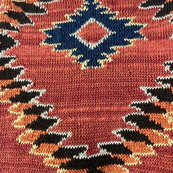 Ralph Lauren Western Lined Brown and Red Maxi Trumpet Skirt NWOT size M - Picture 5 of 7